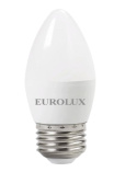 Лампа светодиодная Eurolux LL-E-C37-6W-230-4K-E27